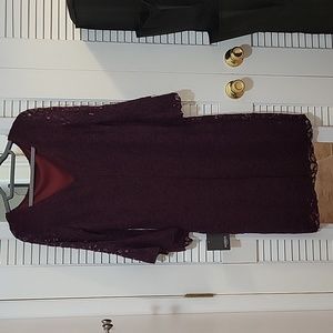 NWT Marina Stunning Wine Colored Dress